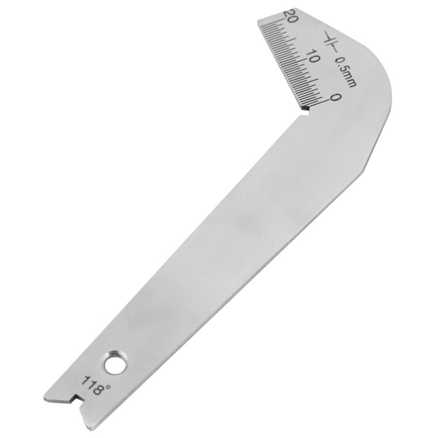 Drill bits angle gauge 3pcs set Dirll sharpener tools S/S inspection Angle Gauge