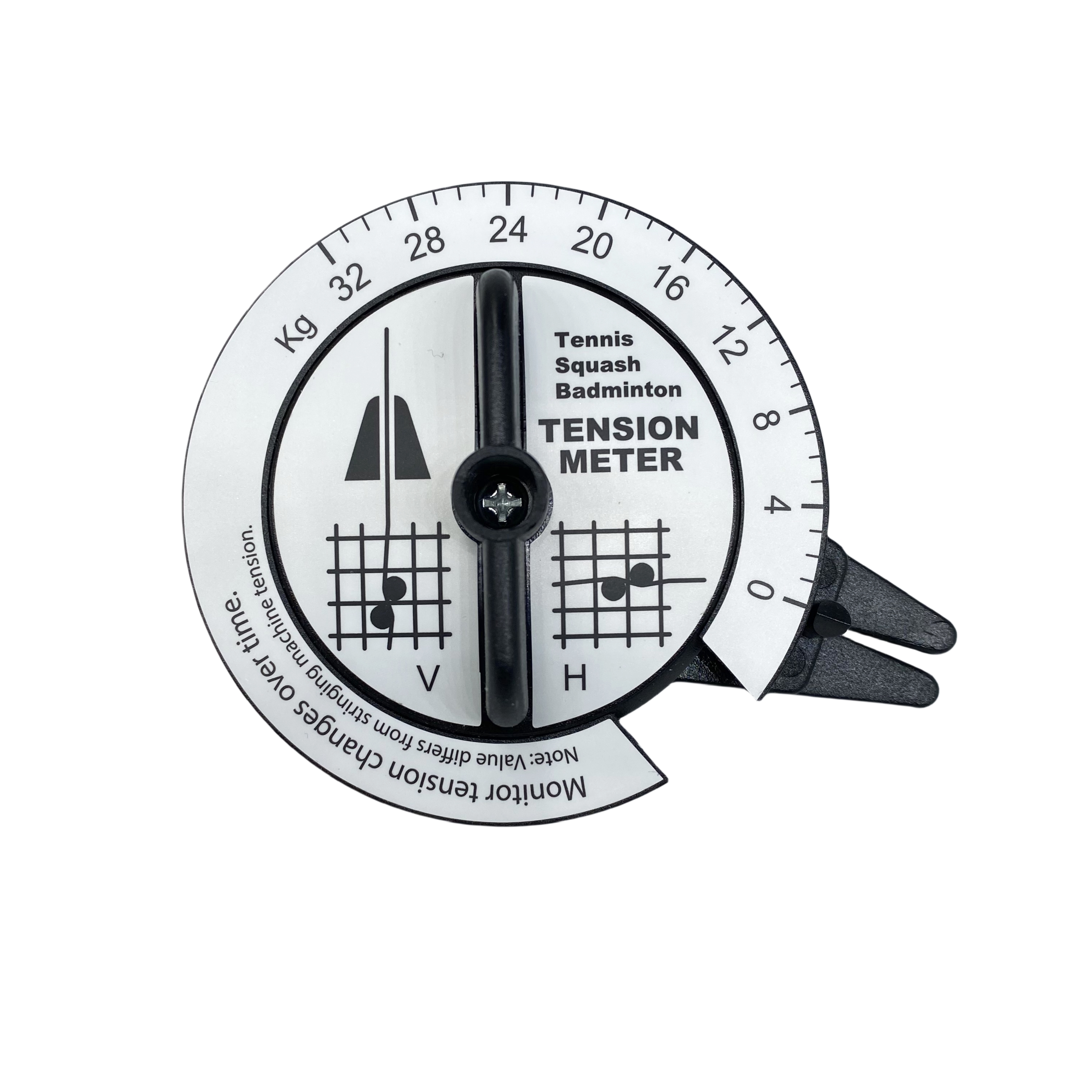 Tennis, Squash, Badminton Racquet Tension Meter - Accurate String Tension Monitoring: Red