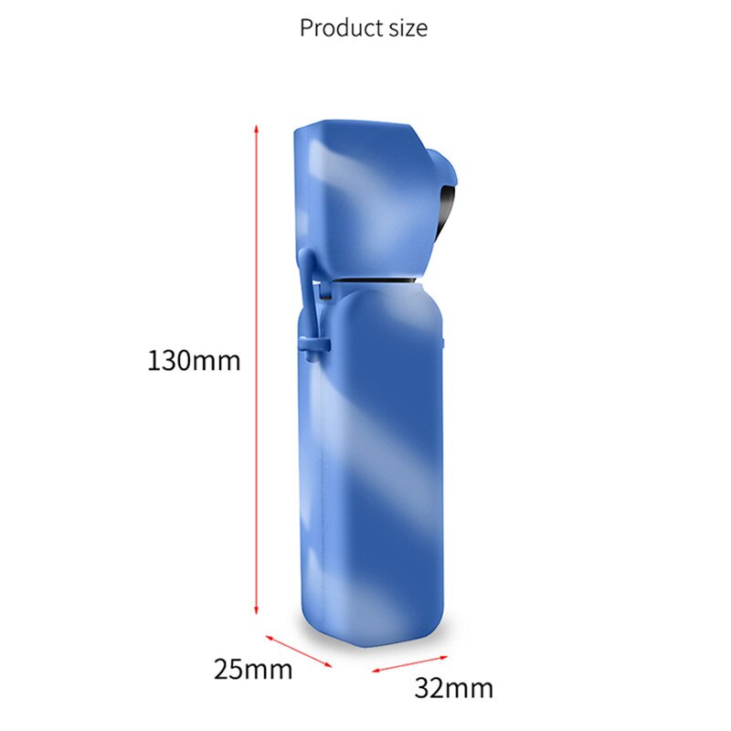 Étui de protection en Silicone pour OSMO Pocket, solide avec sangle, poignée d&#39;accessoire, cardan souple, Anti-perte, caméra stabilisée, étui de protection Simple