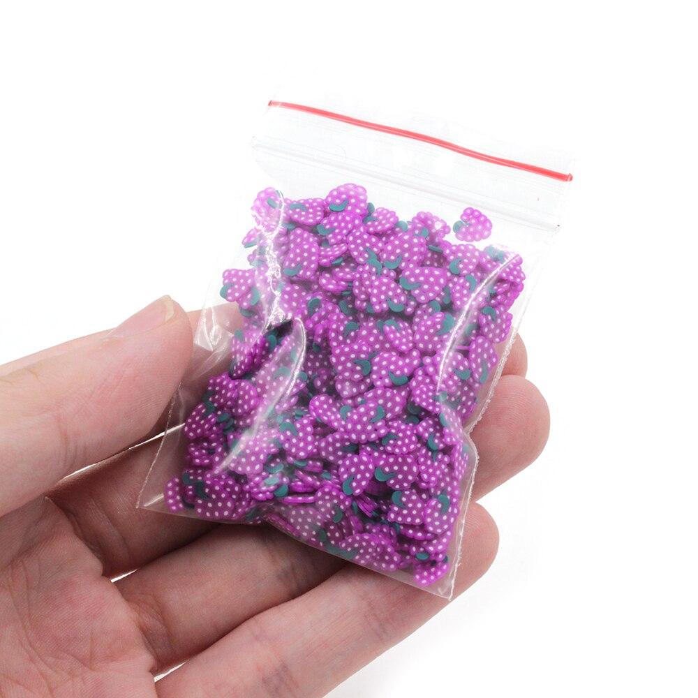 200Pcs Fruit Slices Addition For Slime Supplies Accessories All Topping For Slime Charms Beads Filler Slimes Decoration Kit Toys