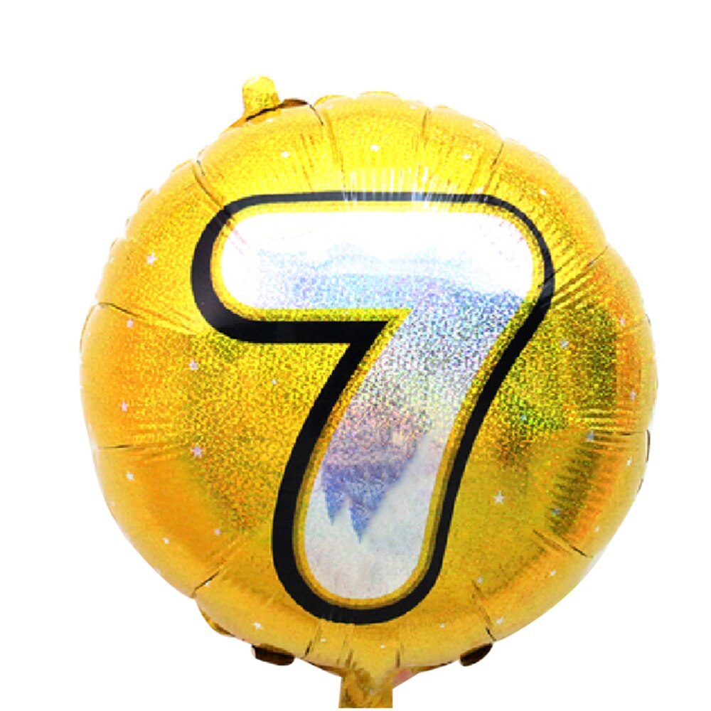 Number 4 Helium Foil Balloons Birthday Number Balloons 4 for Wedding Anniversary Decoration (Gold): 7