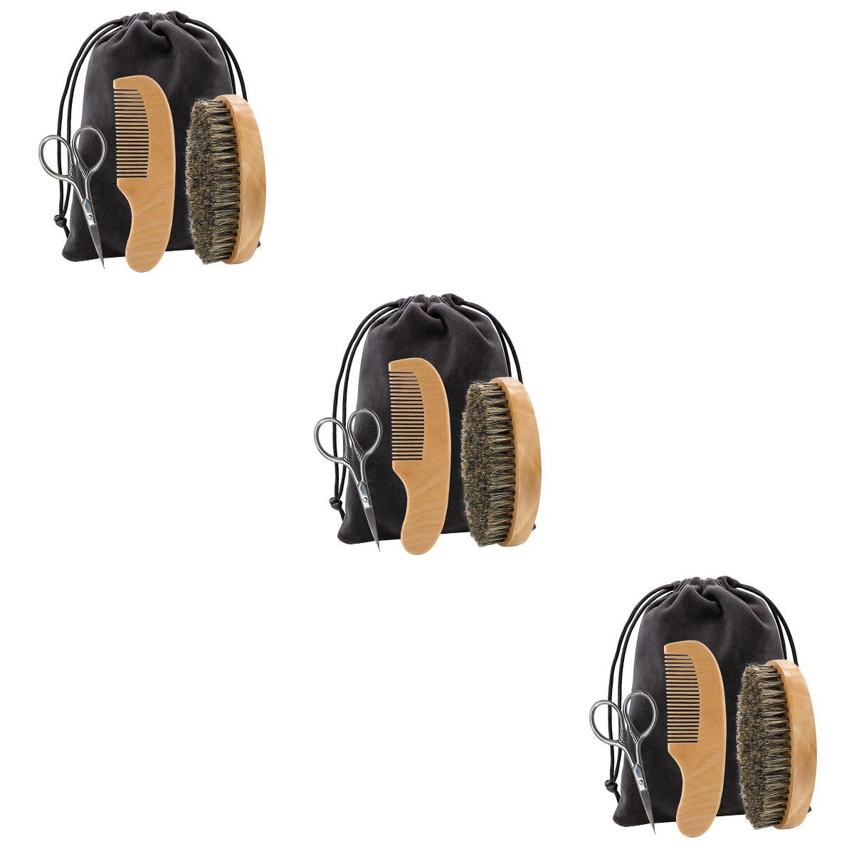 3 Sets Beard Shaver Set Beard Shaving Tool Beard Caring Tool Kit for Men