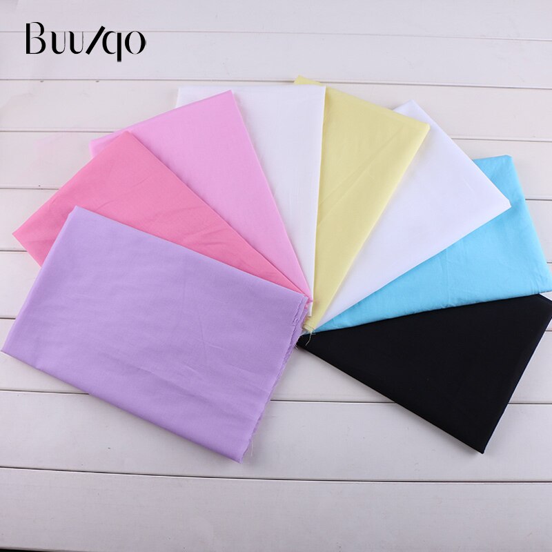 Buulqo 50x140cm 100% algodão tecido liso para forro de roupas material diy acessórios artesanais