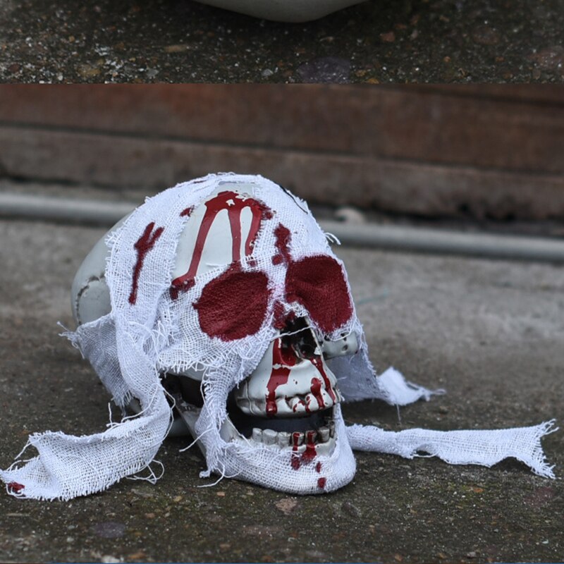 entsetzlich Schädel Statue Skulptur Halloween Bar Nachtclub Dekor Handwerk Malerei Requisiten Bar KTV Zähler Hause Dekoration