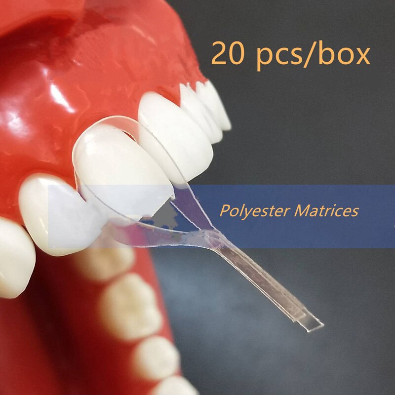 Matriz Dental de Metal contorneado para dentistas, Material de ortodoncia para dentistas: 1 box Polyester