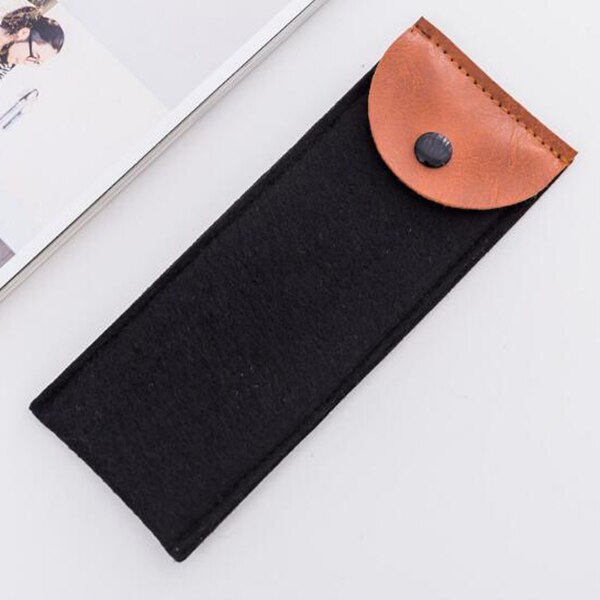Smiple Effen Kleur Etui Zwart/grijs Pencilcase Estuches School Pennenbakje Potlood Tas Schoolbenodigdheden Student Briefpapier