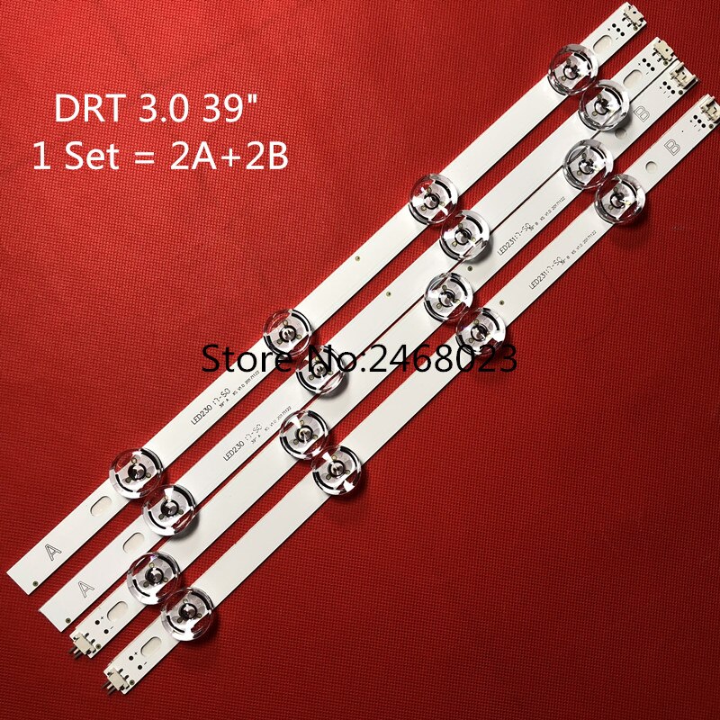 Tira de LED para iluminación trasera 8 lámpara para LG TV 390HVJ01 lnnotek drt 3,0 39 "39LB5610 39LB561V 39LB5800 39LB561F DRT3.0 39LB5700 39LB650V