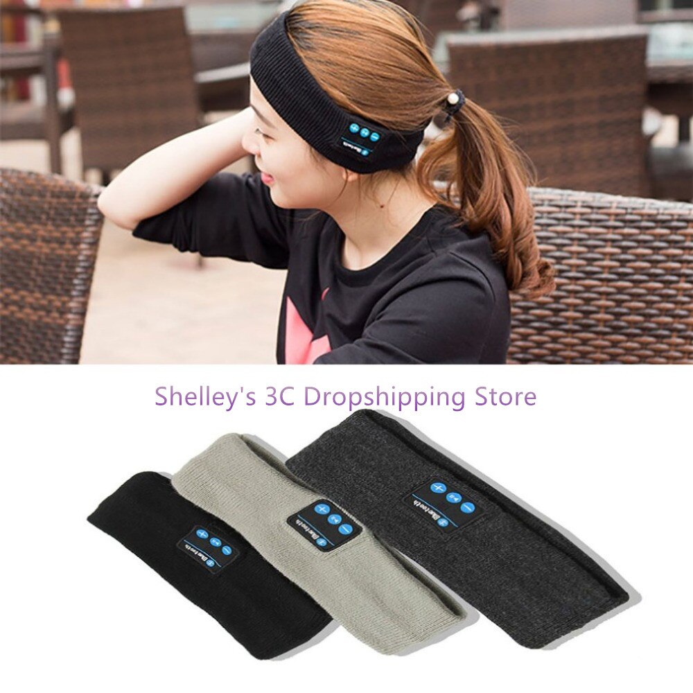 Bluetooth Music Headband Knits Sleeping Headwear Headphone Speaker Headset Stereo Music Hands-free For Running Jogging