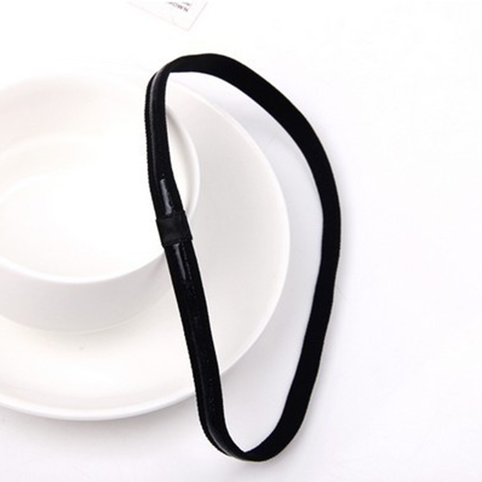 3 uds banda para la cabeza cabello cinta diadema tramo hombre abrigo elástico deportes delgada Fitness forma Anti-cinta de cabeza para el sudor de Color sólido