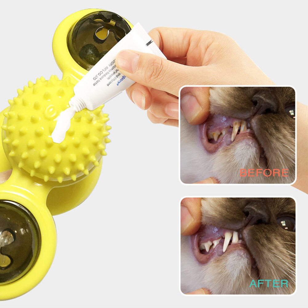 Gato placa giratoria de juguete lindo interesante molino juguetes para mascotas juguetes para rascarse cosquillas entrenador juguetes H88F