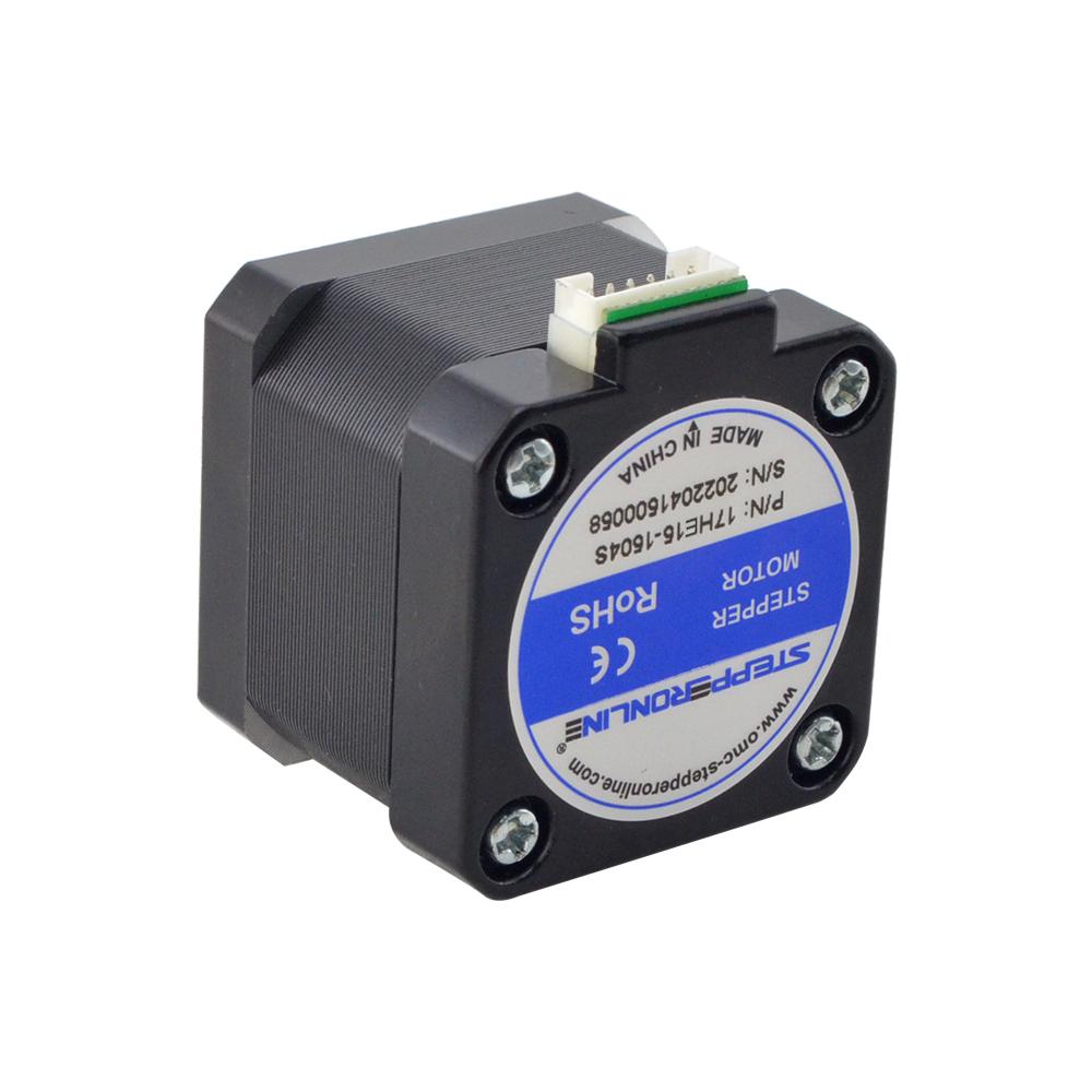 STEPPERONLINE-Motor paso a paso Nema 17, dispositivo de 39mm, 42Ncm, 1.5A, 12V, Nema17, 4 Plomo, para impresora 3D CNC XYZ