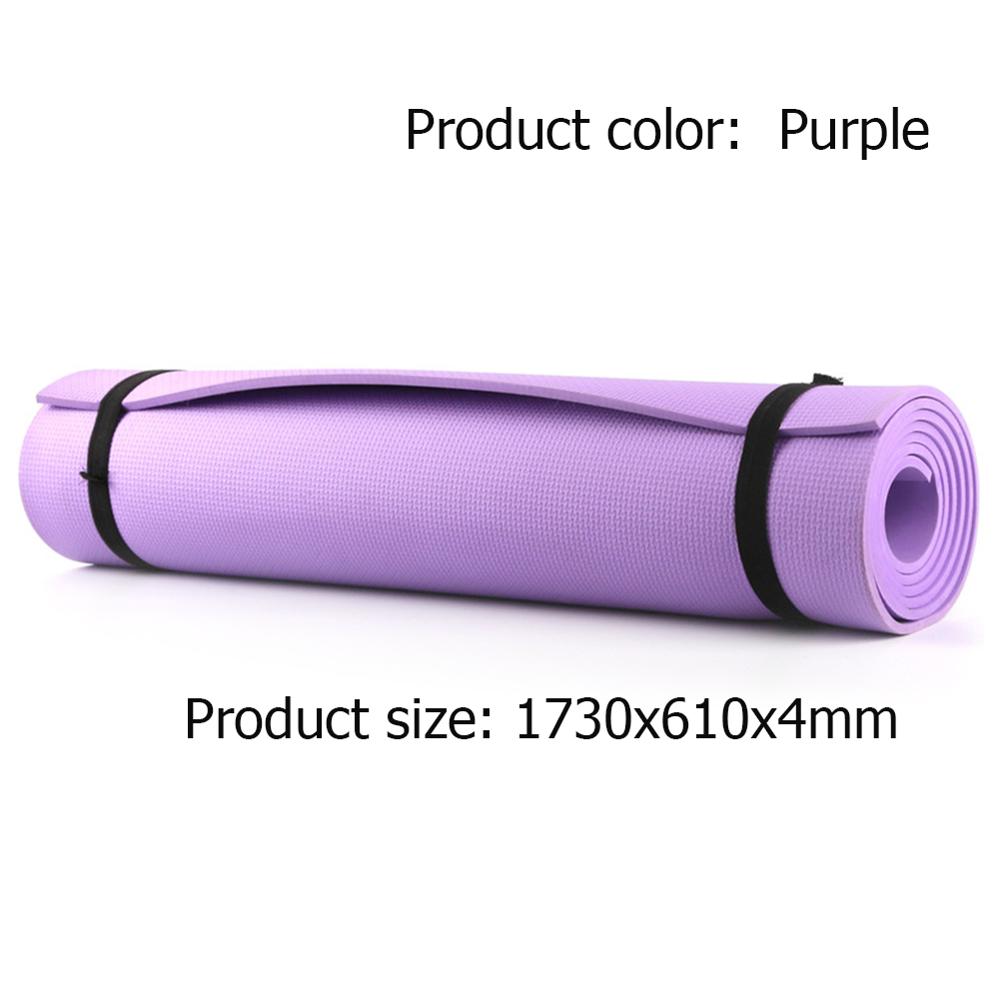4/6mm EVA Yoga Mat Non-Slip Environmental Gymnastic Durable Pilates Exercise Mat Body Building Supplies Yoga Mats: Purple 4mm