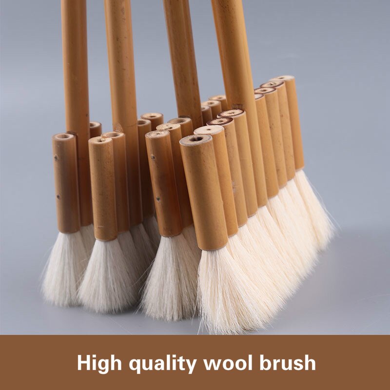 Pittura cinese Spazzola di Lana Disegno Ad Acquerello Pennello A Testa Piatta Acquerello Fila Spazzola Sfondo Parete Della Pittura A Olio Pennello