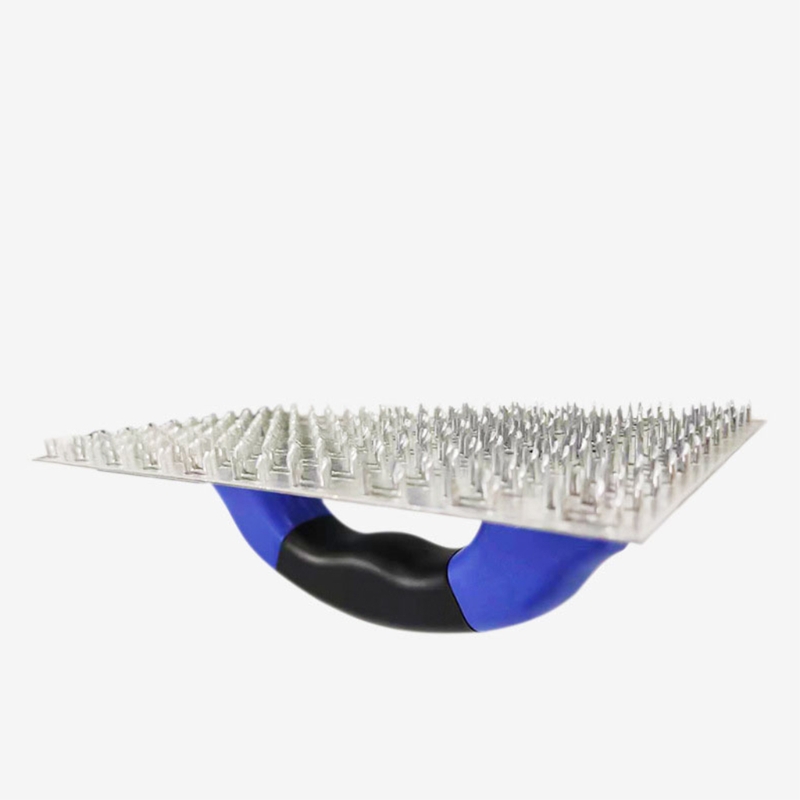 Practical Wall Brushing Trowel Wall Cleaning Rubbing Nail Board with Handle Thickening Rough Scraper Cement Putty Tool