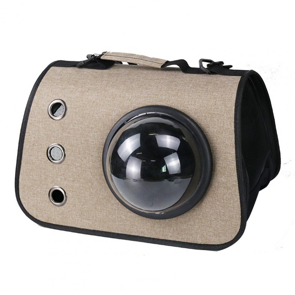 Portable Shoulder Cat Carrier Bags Foldable Pet Carrier for Small Cats Dogs Carrier Travel Pet Carrying Bag with Window: Coffee