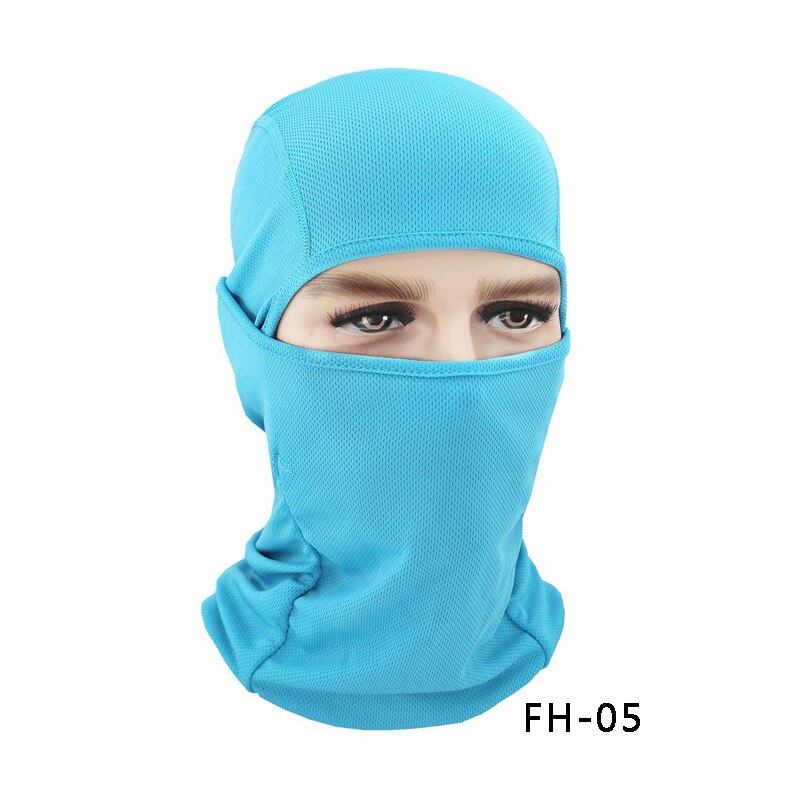 Gittergewebe Lycra Radfahren Maske voll Gesicht Schild Sport Lauf Jagd Fahrrad Schal Männer Frauen Hals Wärmer Sturmhaube Kopf Abdeckung Bandana MTB