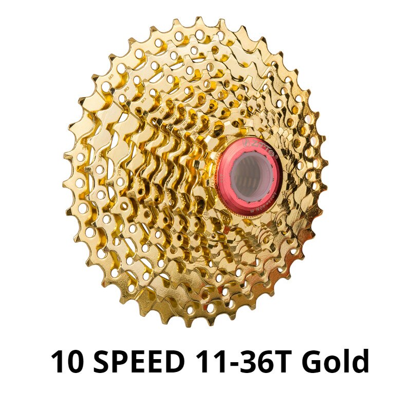 Ztto 10 hastighed 11-28t/36t/40t/42t/46t/50t landevejscykel mtb kassette cykel frihjul kassette kædehjul: 10s 11-36t guld