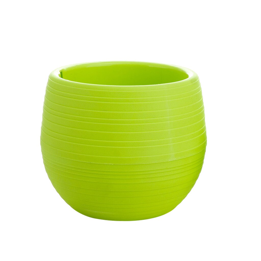 5 Colors Mini 10*10cm Colorful Plastic Flower Pot Succulent Plant Flowerpot For Succulent Plants Home Office Decoration: C