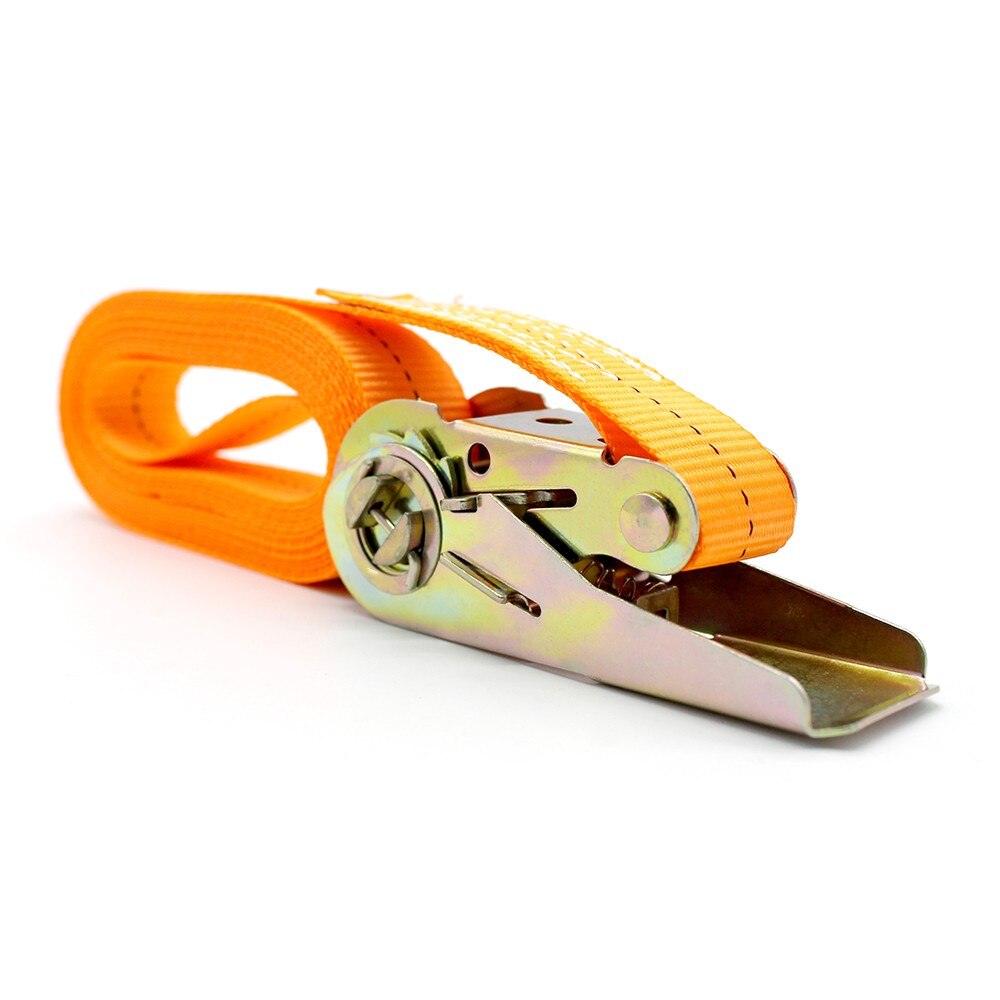 13 FT Porable Heavy Duty Tie Down Cargo Strap Luggage Lashing Strong Ratchet Strap Belt with Metal Buckle