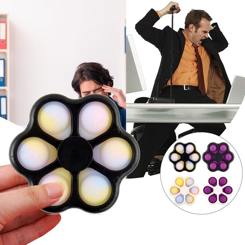 Mini jouet sensoriel anti-Stress 2 en 1 pour enfants et adultes, Spinner, anti-Stress