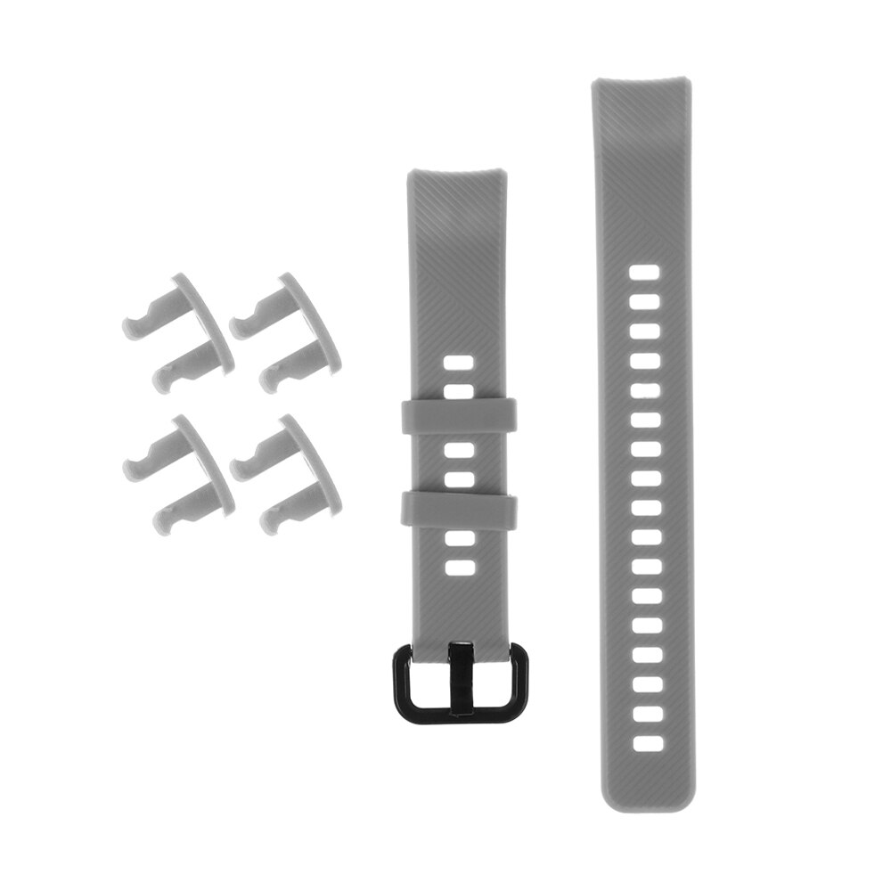 Bracelet intelligent en Silicone pour Huawei Honor Band 5 4 Bracelet souple de remplacement classique chaude de: grey