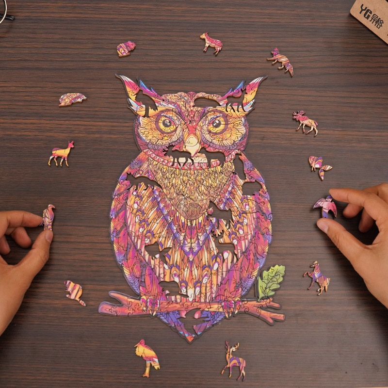 Wooden Jigsaw Puzzles For Adults Unique Shape Jigsaw Pieces Children DIY Wooden Best For Kids The Best Christmas: 06