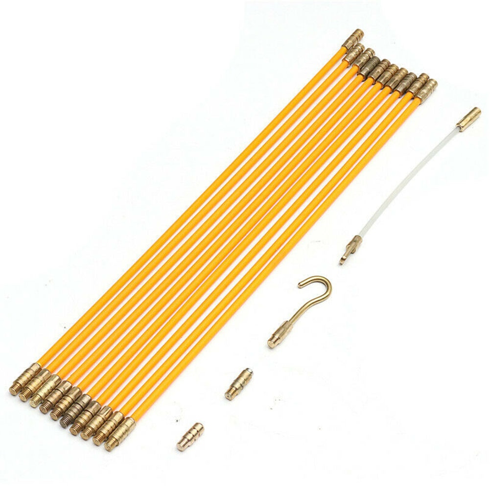 4mm 33cm- tråds tråden guide enhed hjem forbedring tilslutningsbar glasfiber fisk tape sæt elektrisk kabel puller skubbe slange væg
