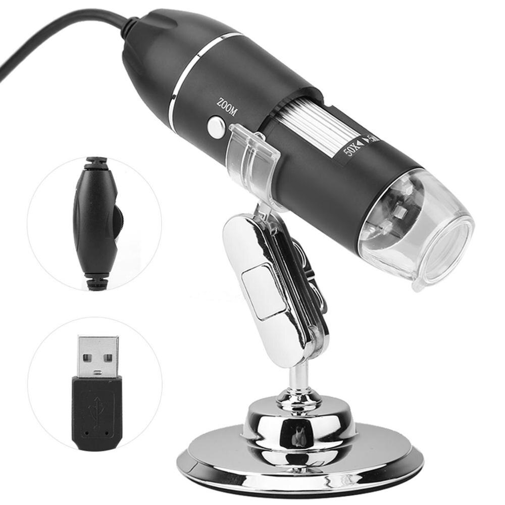 Loupe de Microscope de LED 50X-500X 0.3MP USB pour le Microscope de téléphone d'ordinateur numérique