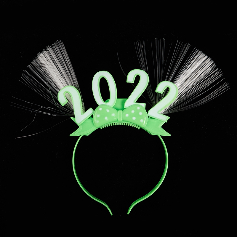 LED Glow Headband Flashing Blinking Crown Happy Year Hair Bands Party Decoration Favors