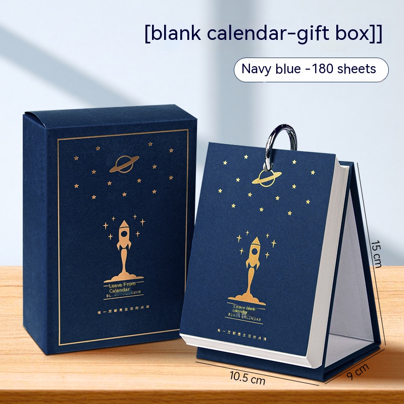 blank skrivebordskalender skrivebordsdisplay bærbar kalender skrivebordsdekorasjon gjør-det-selv håndlaget dagbok 200g/250g tykke pappkort papir: Lavendel