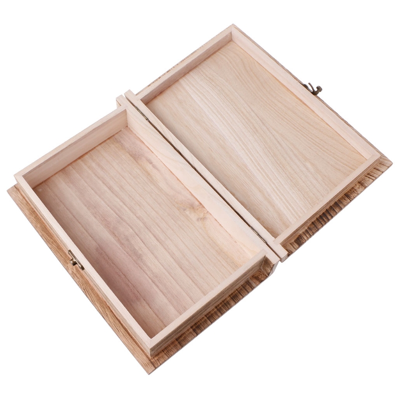 Wooden Hinged Lockable Box Jewellery Storage Case Crfats Sundries Organizer