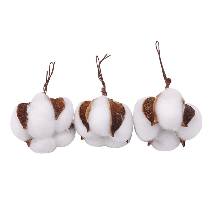 10 Stuks Van Natuurlijke En Synthetische Blend Katoen Bollen Ballen Voor Kransen Decor