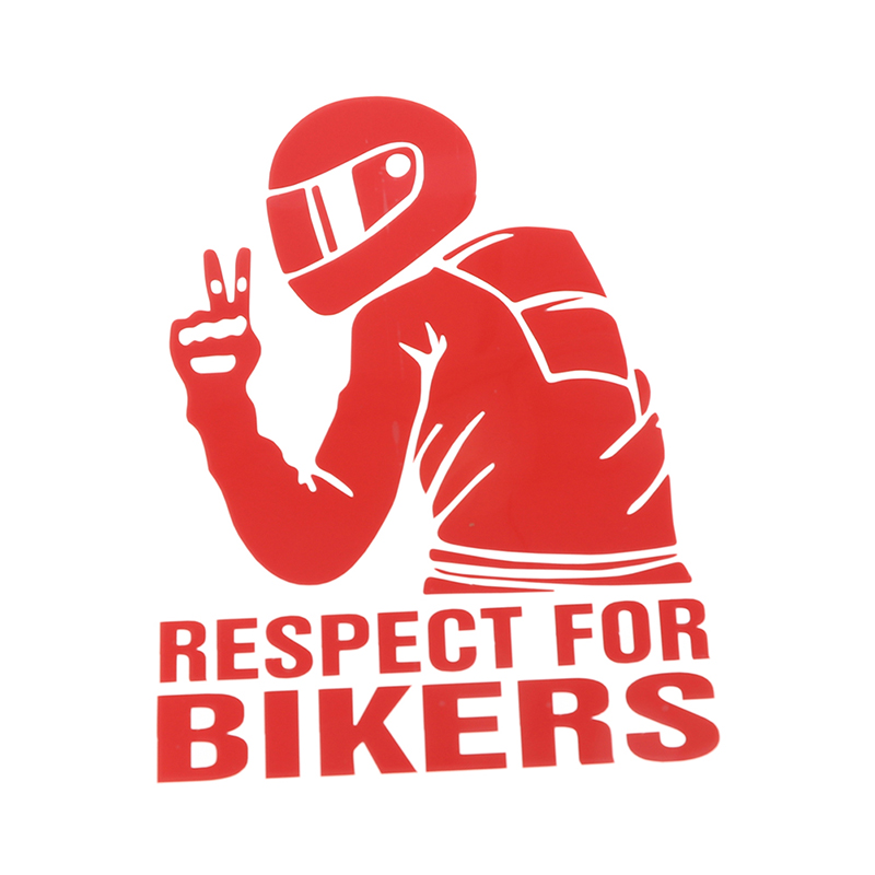 1pc 15x11CM Respekt Radfahrer Aufkleber Für Auf Auto Motorrad Vinyl 3D Aufkleber Motorrad Vinyl 3D Aufkleber und Abziehbilder: Lavendel