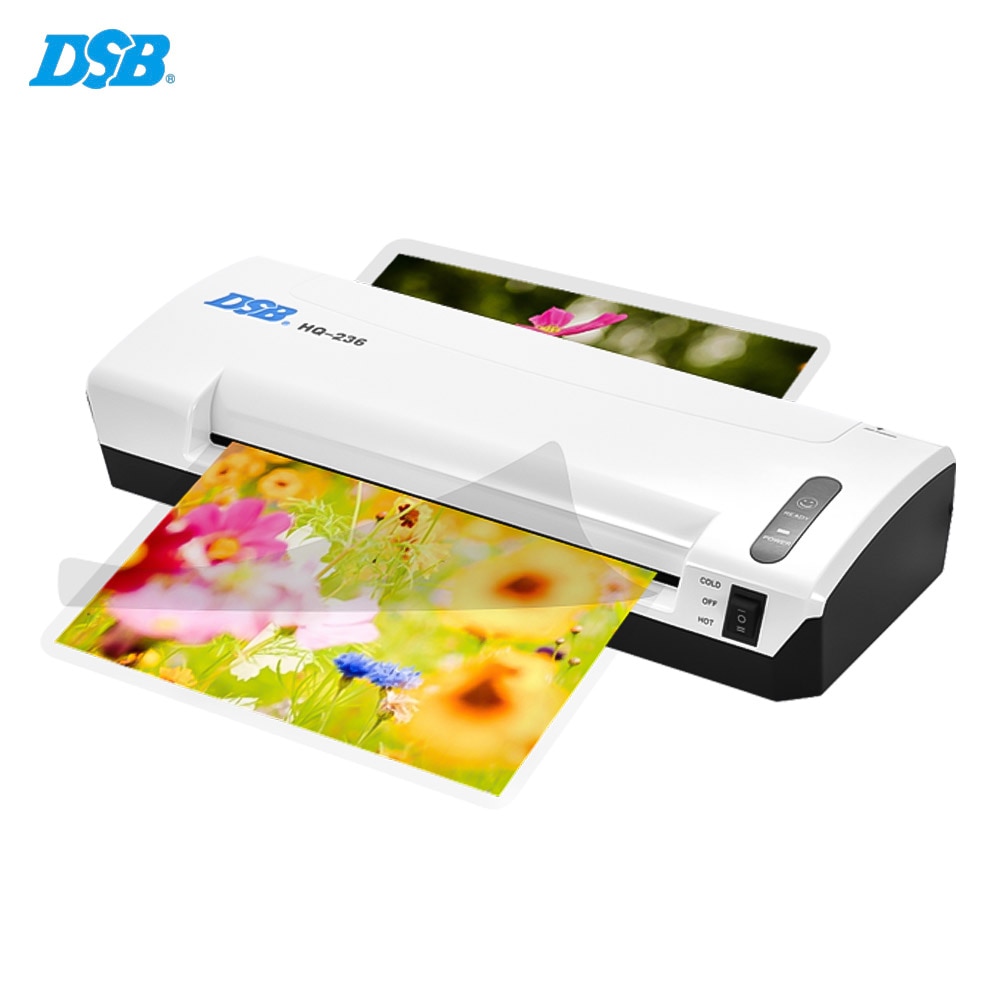 Dsb  a4 photo cold laminator free paper trimmer cutter 1.5-2 min warm  up 400mm/ min fast speed for 80-125 mic film laminering