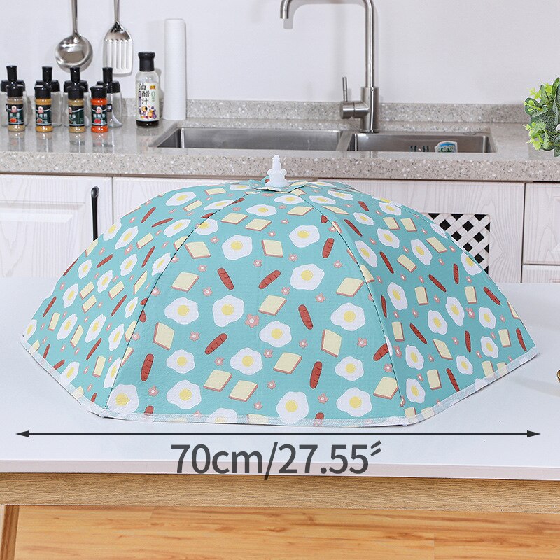 Winter Heat Preservation Dish Cover Large Food Meal Cover Foldable Dust Cover Kitchen Organizer Household Dining Table Cover: C-70CM