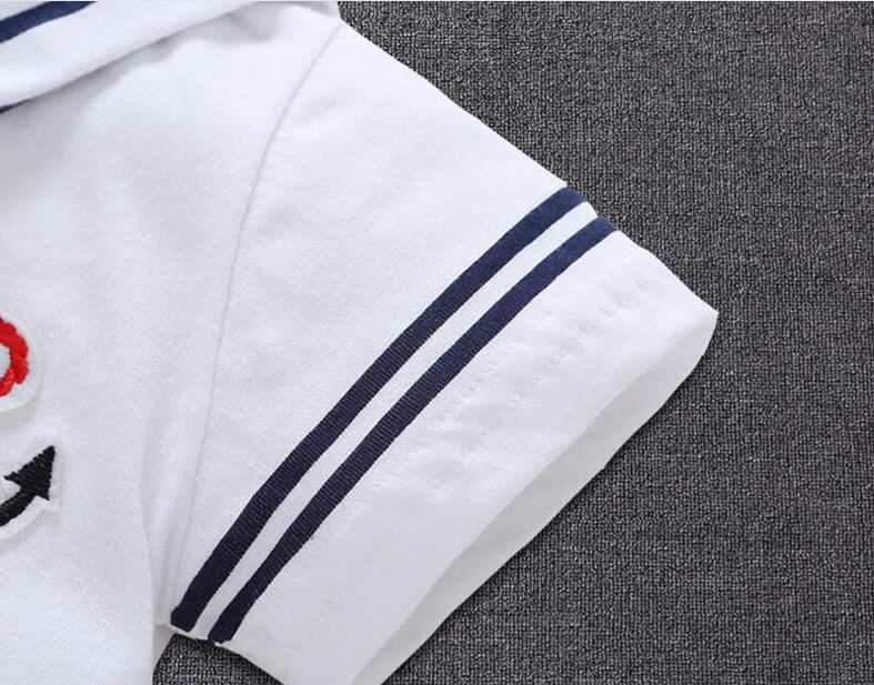 Vêtements pour -né, uniformes de marin blanc marine, barboteuse d&#39;été pour bébé, combinaison une pièce à manches courtes, vêtements pour bébé garçon et fille