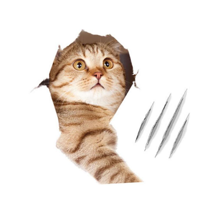 3D Cute DIY Cat Decals Family Wall Stickers Animal Sticker Window Room Decorations Bathroom Toilet Seat Decor Cartoon Art Decals: 01