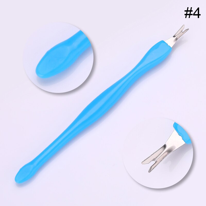 1Pc Tote Haut Entferner Nagel Kunst Gabel Häutchen Entferner Zange Pusher Trimmer Edelstahl Pedikübetreffend NäGel Pflege Nagel Werkzeuge: 4