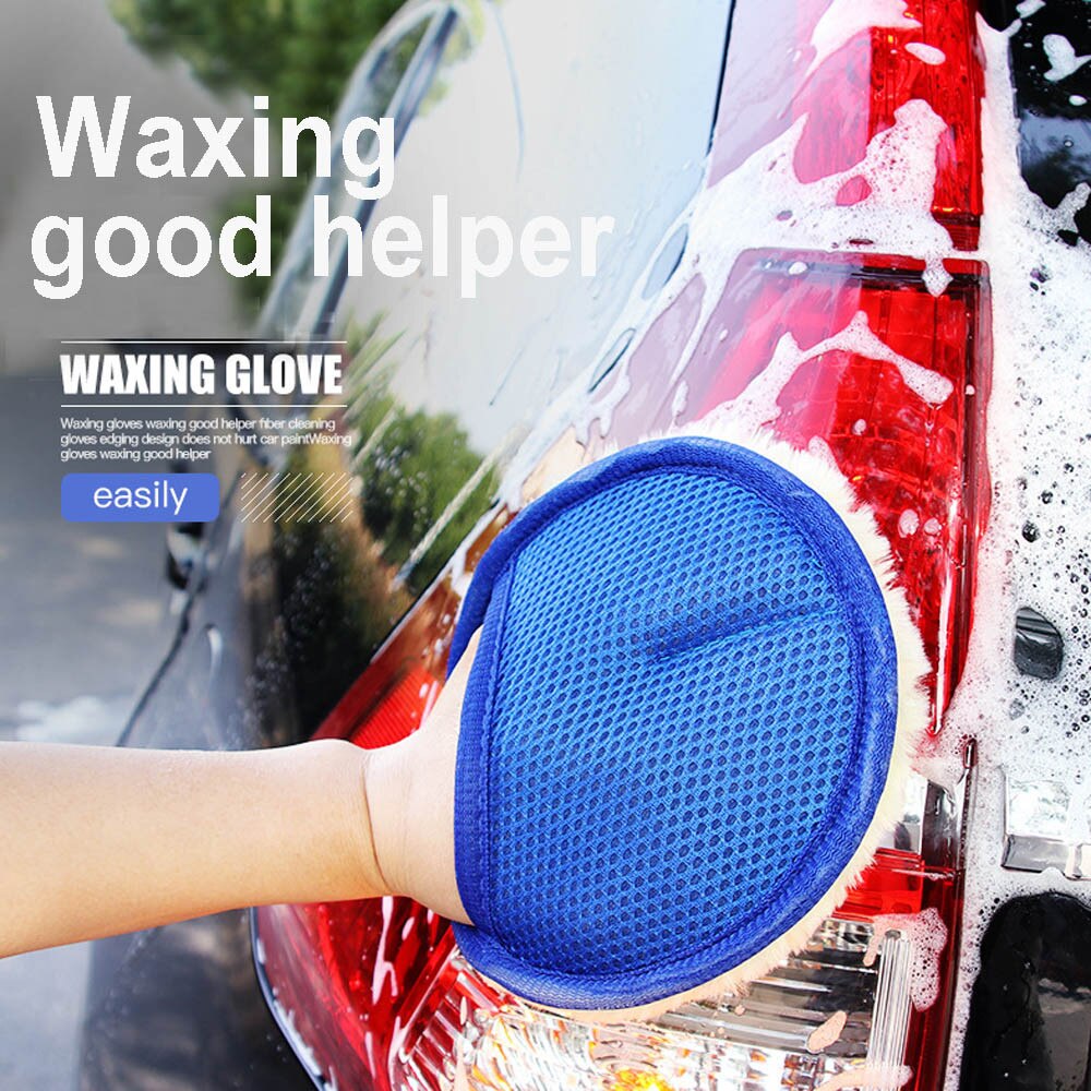 de lavado de coches limpieza esponja limpiador de vidrio onda azul lavado de coches triangular accesorios de coche