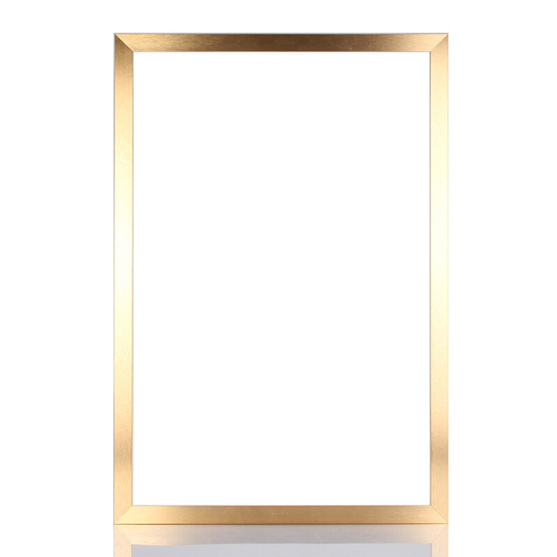 Gold Metal Wall Photo Frame 40x60 A3 A4 Silver Black Picture Frame Aluminum Plexiglass Certificate Frame for Living Room Decor: Gold Metal Frame / A4 21x 29.7 cm