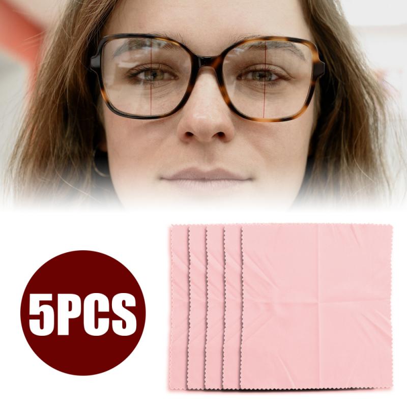 5Pcs Reusable Anti-Fog Wipes Glasses Pre-moistened Antifog Lens Cloth Defogger Eyeglass Wipe Prevent Fogging For Glasses: pink