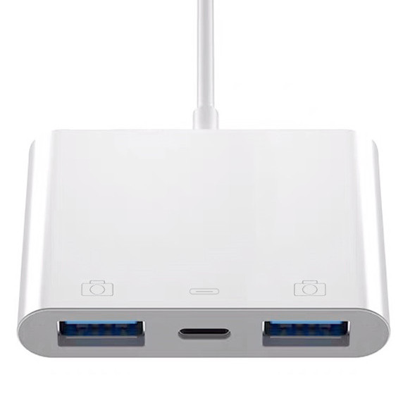 Para adaptador Lightning a USB OTG para ipad iPhone14 13 12 11 Pro mini xr 8 7 para leer datos de transferencia conectar dispositivo USB externo: YELLOW
