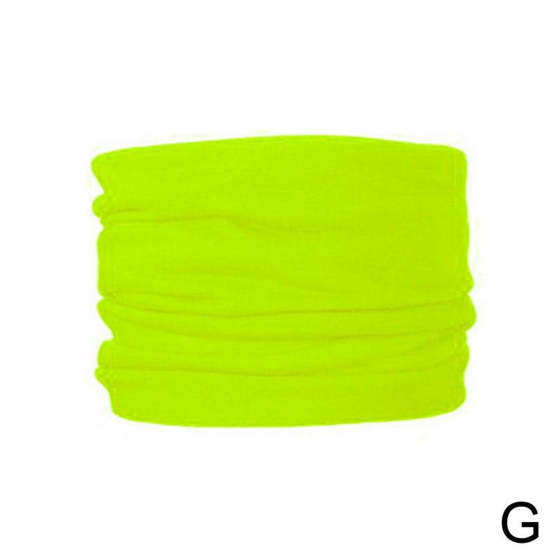 Seide Schal Unisex Magie Schal Outdoor Sport Fahrrad Bandanas Balaclava Wärmer Rohr Stirnband Radfahren Neck Schal Reiten Bike J4C0: green