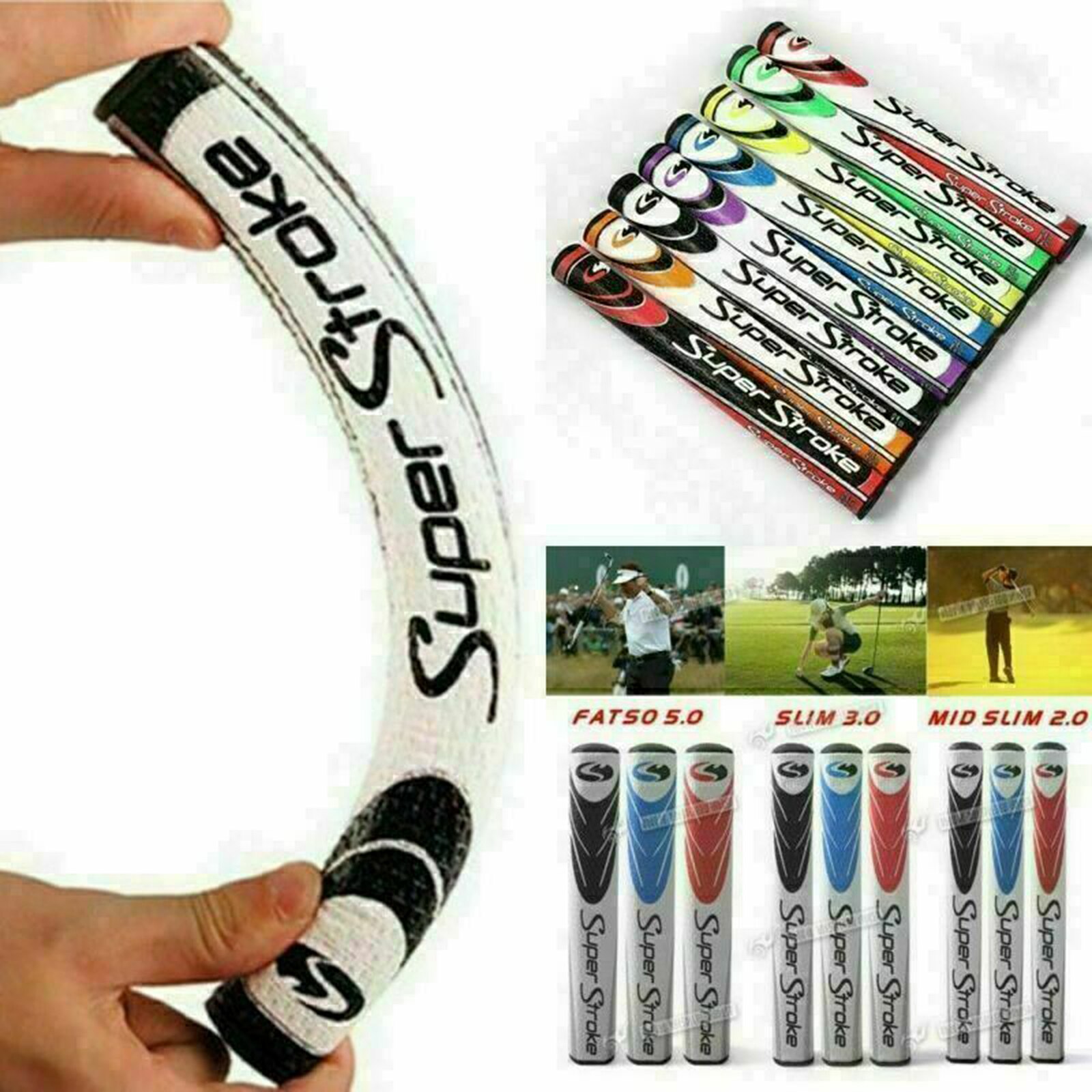 Ultra Slim Fat 2.0/3.0/5.0 Golf Grip Golf Accessories Golf Sport Darable Anti-Slip Golf Sport Super Stroke Putter Handle