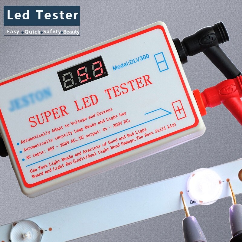 0-300V LED-Tester LED Streifen Lampe Test Werkzeug mit Spannung Display und Einstellbare Spannung (UNS Stecker)