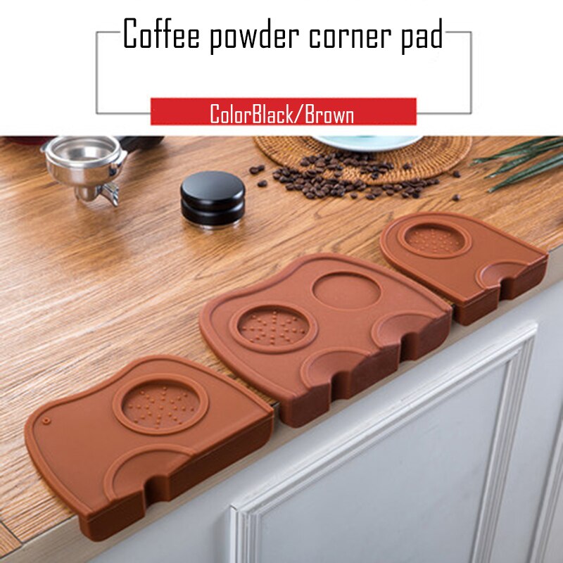 Barista koffie antislipmat espresso latte art pen tamper houder pad koffiezetapparaten tampers koffiemaling zachte siliconen mat #6