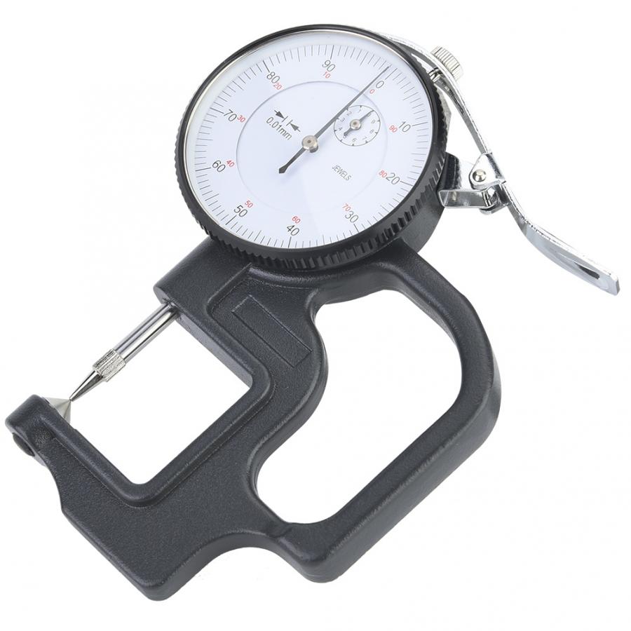 Plastic Casing 0-10mm Thickness Dial Test Indicator 0.01mm Dial Scale Gauge Measure Tool