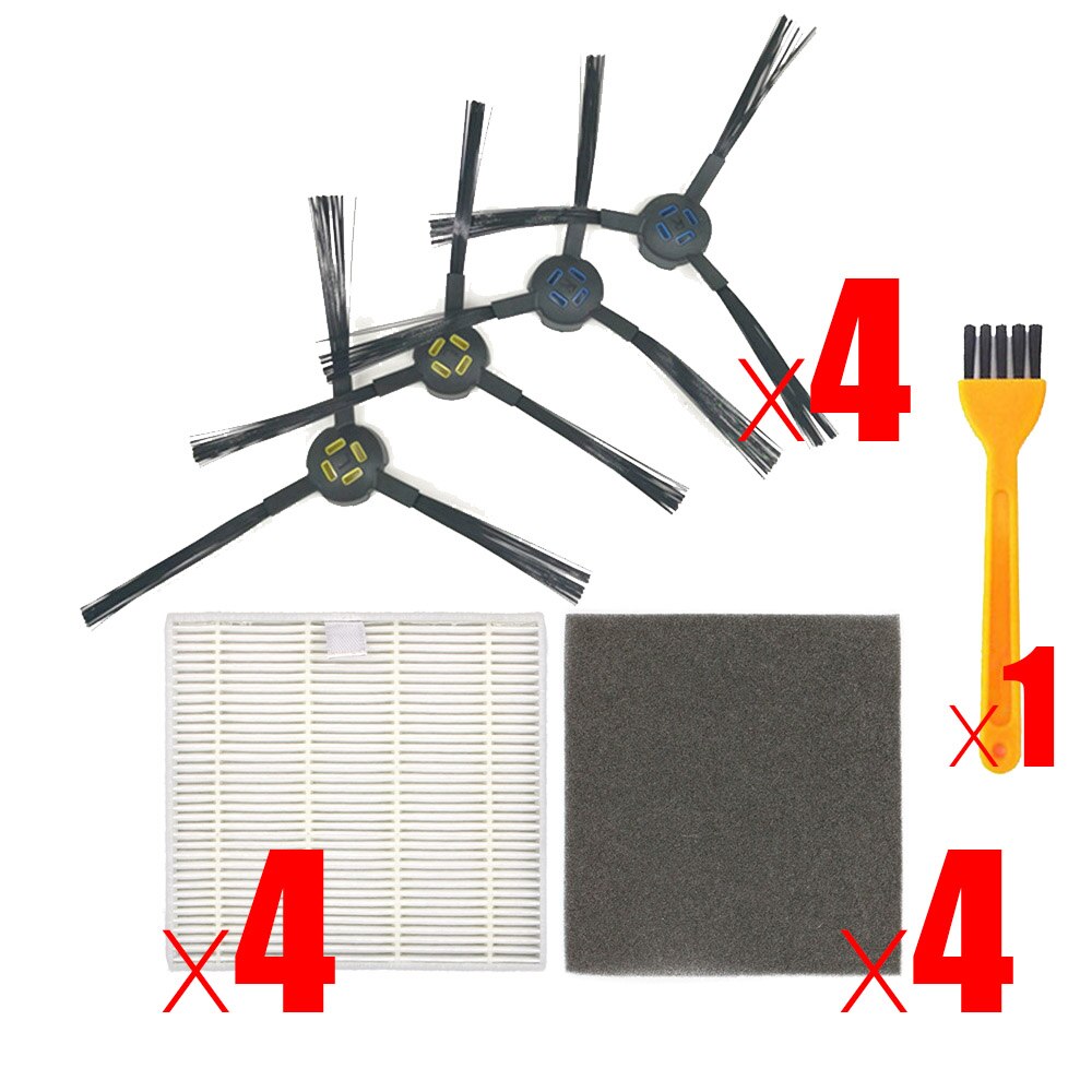 Robot Vacuum Cleaner HEPA Filter Sponge filters for ilife V8 V8s X750 A7 X800 X785 V80 Robotic Vacuum Cleaner Parts Accessories: plum
