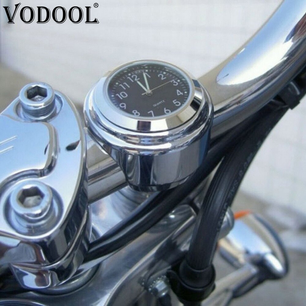Universal 7/8" Motorcycle Handlebar Watch Waterproof Handle Bar Mount Dial Top Mount Clock For Scooter Bicycle Motor Bike ATV