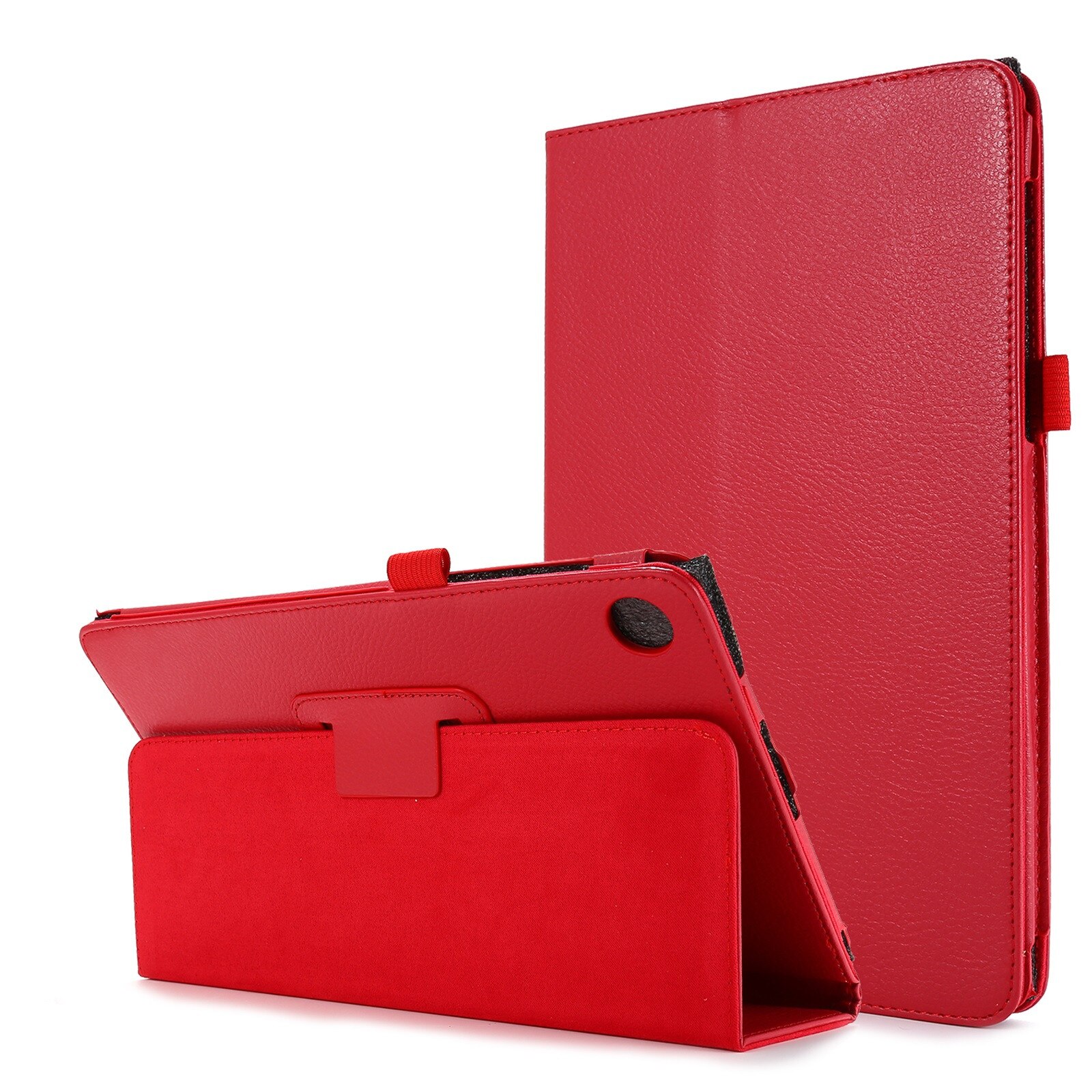 for Lenovo Tab M10 FHD Plus Tablet Case for 10.3Inch TB-X606F Tablet PC Folding Folio Case Protective Cover Protetor Stand: Red